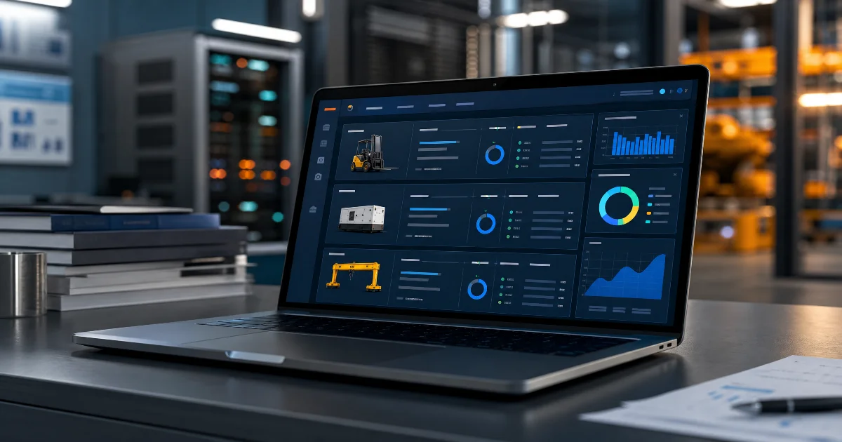 Painel de controle de combustível em equipamentos industriais com consumo por máquina em tempo real