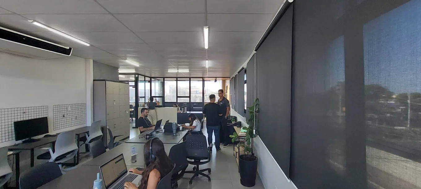 Escritório da Gekom — equipe de tecnologia e suporte em gestão de abastecimento
